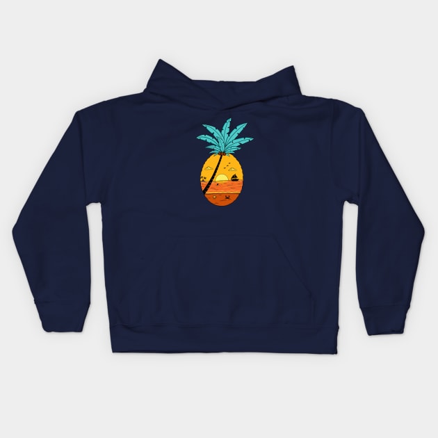 Pineapple Nature Kids Hoodie by coffeeman